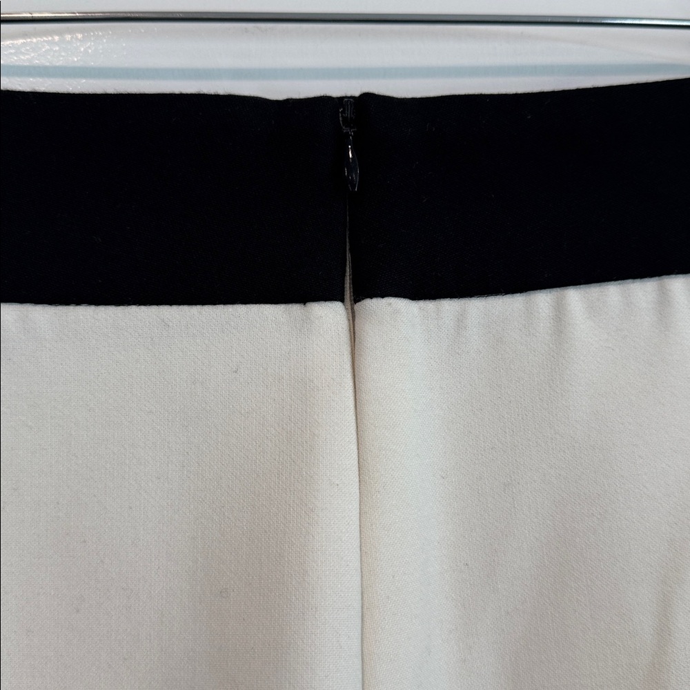 Zara Basic Black and Off White Pencil Skirt Size Large - Picture 4 of 5